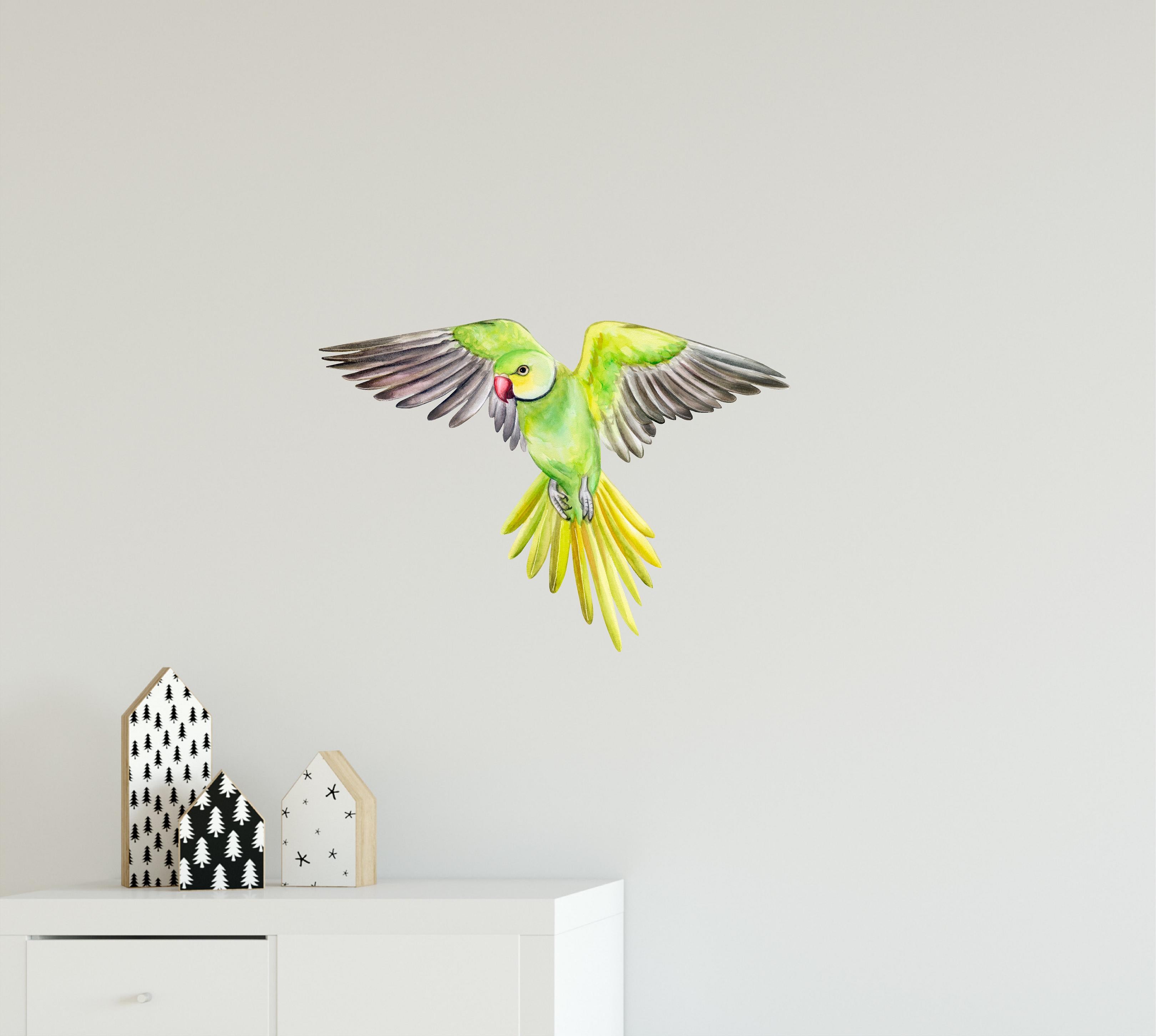 Parakeet Parrot #2 Wall Decal Safari Removable Fabric Wall Sticker | DecalBaby