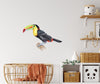 Load image into Gallery viewer, Watercolor Rainbow Toucan Wall Decal Tropical Bird Safari Animal Wall Sticker | DecalBaby