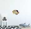 Royal Angelfish Wall Decal Watercolor Tropical Exotic Marine Fish Wall Sticker | DecalBaby