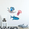 Load image into Gallery viewer, Underwater World Set #1 Wall Decal Cartoon Sea Animals | Whale Shark, Octopus &amp; Jellyfish