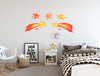 Load image into Gallery viewer, Shooting Stars Wall Decal Set, Watercolor Space Star Comets Wall Stickers | DecalBaby