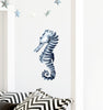Load image into Gallery viewer, Sleepy Indigo Seahorse Wall Decal Removable Fabric Vinyl Watercolor Blue Sea Animal Marine Fish Wall Sticker | DecalBaby