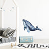 Sleepy Star Humpback Whale #1 Wall Decal Removable Fabric Vinyl Watercolor Ocean Sea Animal Wall Sticker | DecalBaby