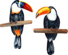 Toucans Set of 2 Wall Decal Tropical Safari Bird Fabric Wall Sticker | DecalBaby