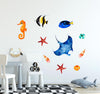 Underwater Sea Life Set #1 Wall Decal Sea Creatures Sea Animals Vinyl Wall Stickers | DecalBaby