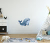 Load image into Gallery viewer, Cartoon Humpback Whale Wall Decal Removable Fabric Wall Sticker | DecalBaby
