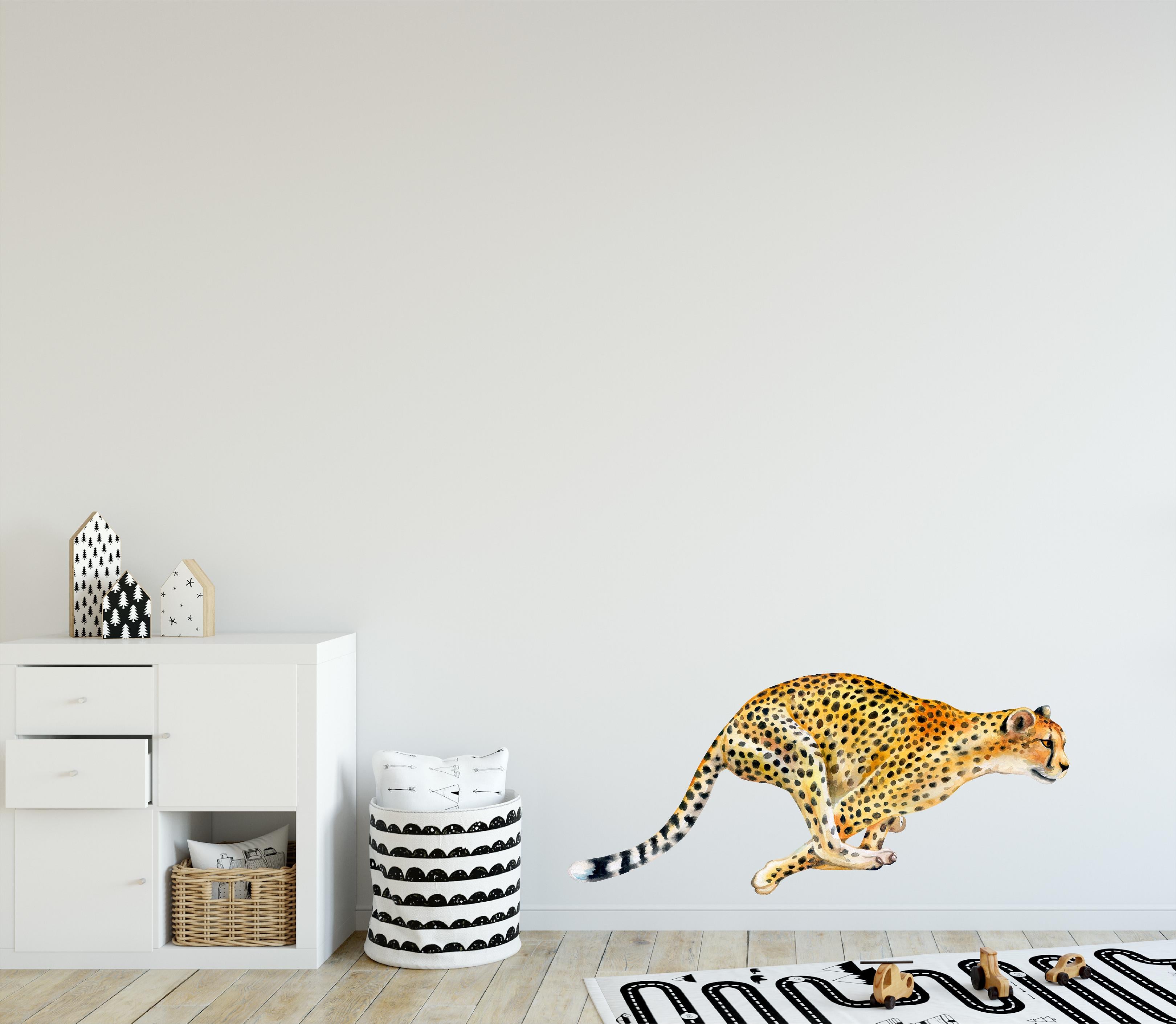 Cheetah #2 Wall Decal Safari Animal Removable Fabric Wall Sticker | DecalBaby