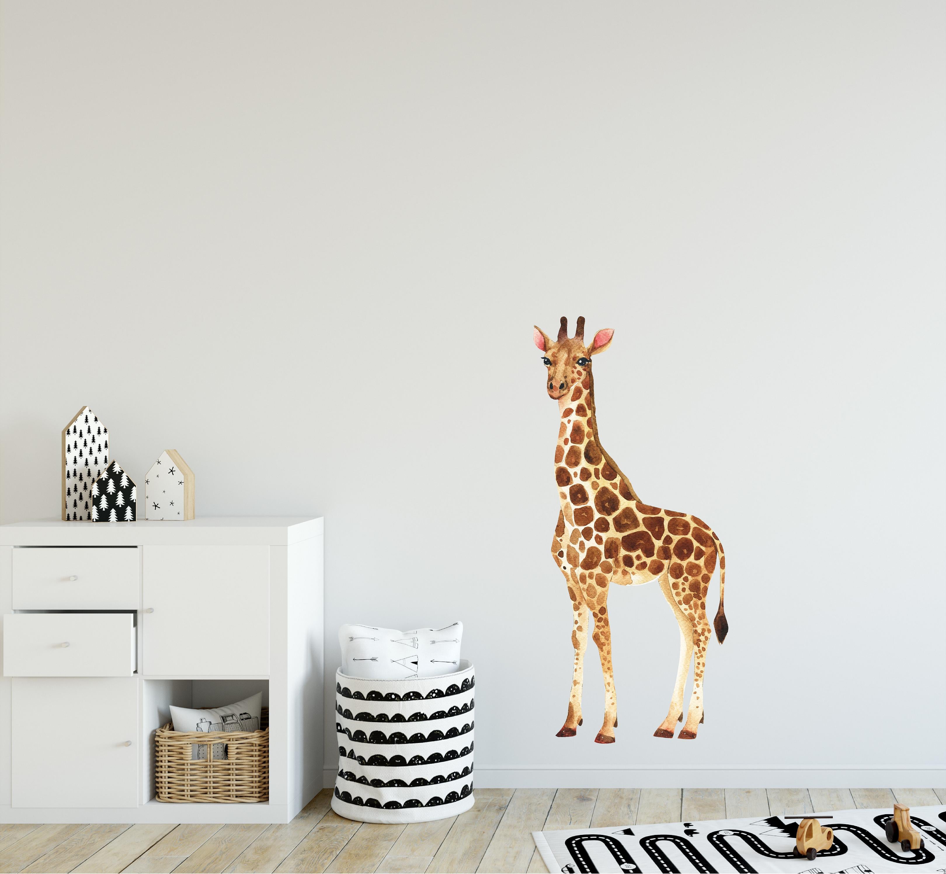 Giraffe Wall Decal African Safari Animal Removable Fabric Wall Sticker | DecalBaby