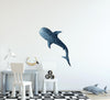 Watercolor Whale Shark #4 Wall Decal Removable Sea Animal Fabric Vinyl Wall Sticker | DecalBaby