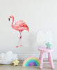 Load image into Gallery viewer, Watercolor Pink Flamingo #1 Wall Decal Tropical Bird Safari Animal Wall Sticker | DecalBaby