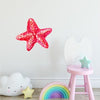 Red Starfish Wall Decal Ocean Sea Life Removable Fabric Wall Sticker | DecalBaby