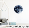 Load image into Gallery viewer, Watercolor Moon #2 Wall Decal Removable Fabric Vinyl Wall Sticker Baby Nursery Decor