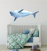 Watercolor Beluga Whale 1 Wall Decal Removable Sea Animal Fabric Vinyl Wall Sticker