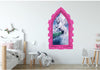 3D Castle Window Moonlight Unicorn Wall Decal Removable Fabric Vinyl Wall Sticker