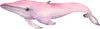 Watercolor Pink Whale Wall Decal Removable Sea Animal Fabric Vinyl Wall Sticker