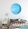 Planet Uranus Wall Decal Removable Watercolor Solar System Planets Space Fabric Vinyl Wall Sticker Boys Nursery