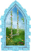 Load image into Gallery viewer, 3D Castle Window Enchanted Flower Swing Wall Decal Removable Fabric Vinyl Wall Sticker