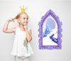 3D Castle Window Frozen Castle Elsa Wall Decal Disney Removable Fabric Vinyl Wall Sticker