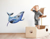 Load image into Gallery viewer, Humpback Whale #1 Wall Decal Removable Watercolor Sea Animal Fabric Vinyl Wall Sticker