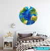 Load image into Gallery viewer, Planet Earth Wall Decal Removable Watercolor Solar System Planets Space Fabric Vinyl Wall Sticker Boys Nursery