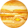 Planet Jupiter Wall Decal Removable Watercolor Solar System Planets Space Fabric Vinyl Wall Sticker Boys Nursery