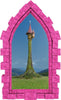 3D Castle Window Rapunzel's Castle Tower Wall Decal Princess Removable Fabric Vinyl Wall Sticker