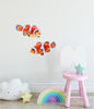 Load image into Gallery viewer, Watercolor Clownfish Set Wall Decal Removable Fabric Vinyl Nemo Fish Under The Sea Wall Sticker