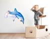 Load image into Gallery viewer, Hammerhead Shark Wall Decal Removable Watercolor Sea Animal Fabric Vinyl Wall Sticker