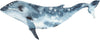 Load image into Gallery viewer, Watercolor Whale Wall Decal Removable Navy Blue Sea Animal Fabric Vinyl Wall Sticker