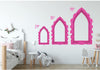 3D Castle Window Castle by the Sea Wall Decal Removable Fabric Vinyl Wall Sticker | DecalBaby