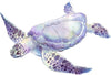 Load image into Gallery viewer, Purple Sea Turtle Wall Decal Removable Watercolor Sea Animal Fabric Vinyl Wall Sticker