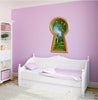 3D Keyhole Wall Decal Unicorn In Enchanted Forest Removable Wall Sticker